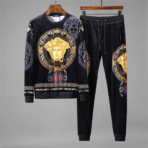 versace sweat pants amazom|velvet tracksuit men's versace.